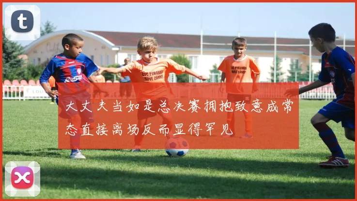 大丈夫当如是总决赛拥抱致意成常态直接离场反而显得罕见